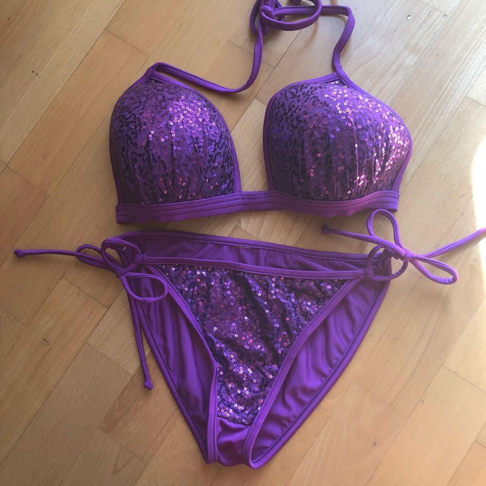 Venus Purple Sparkle Bikini